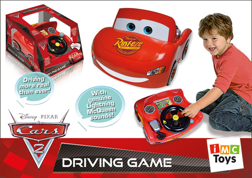 Машина-игра За рулем Cars2 с батарейками в коробке