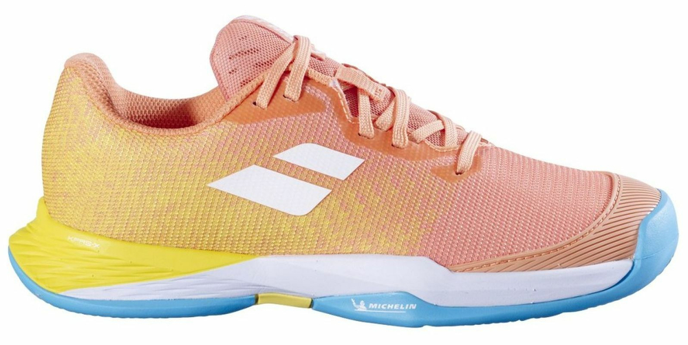 детские Кроссовки теннисные Babolat Jet Mach 3 Junior Clay - coral/gold fusion