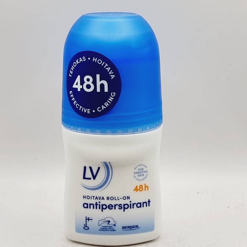 Дезодорант роликовый антиперспирант LV питательный 48 ч для чувствительной кожи 50 мл (из Финляндии)