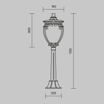 Ландшафтный светильник Maytoni Fleur O414FL-01GB1
