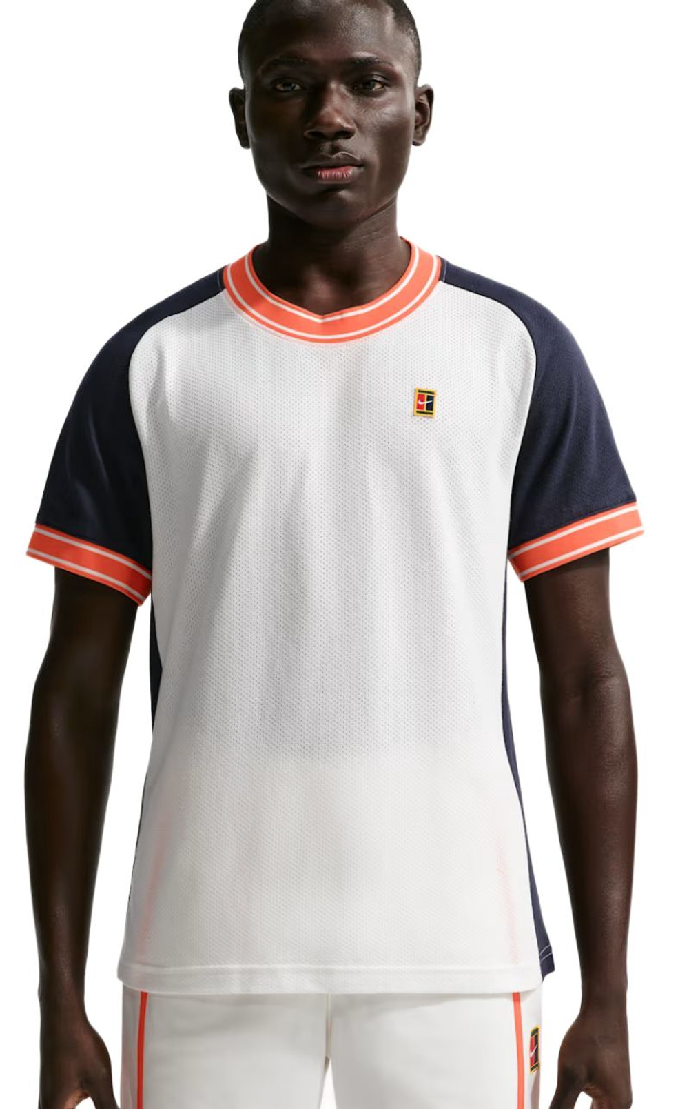 Теннисная футболка Nike Court Heritage Tennis - sail/dark obsidian