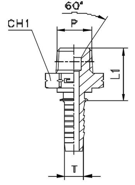 Фитинг DN 25 NPTF 1