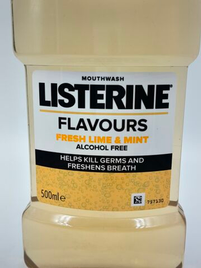 Ополаскиватель для полости рта Listerine flavours свежий лайм и мята 500 мл (из Финляндии)