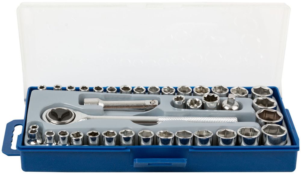 Набор торцевых головок 39 шт. 3/8" (метрические и дюймовые), 65023
