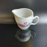 Молочник фарфоровый изящные цветы, Wloclawek porcelana, золочение, винтаж Польша, времён СССР 1967-1973 гг