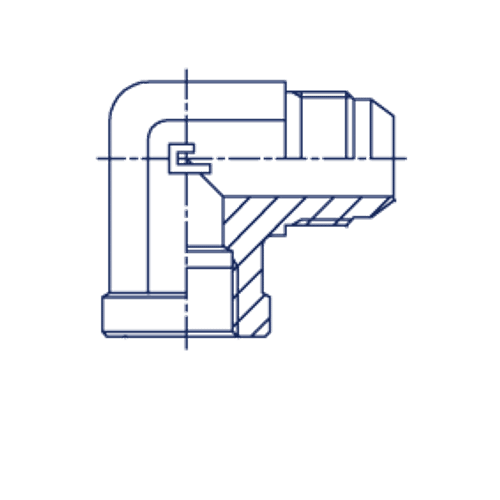Штуцер P90 JIC 7/8 - NPT 1/2