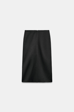 АТЛАСНАЯ ЮБКА С АЛАМАРАМИ ZW COLLECTION — ZARA