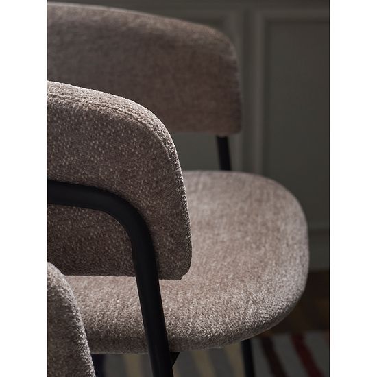 Стул барный helning, мягкий шенилл, капучино