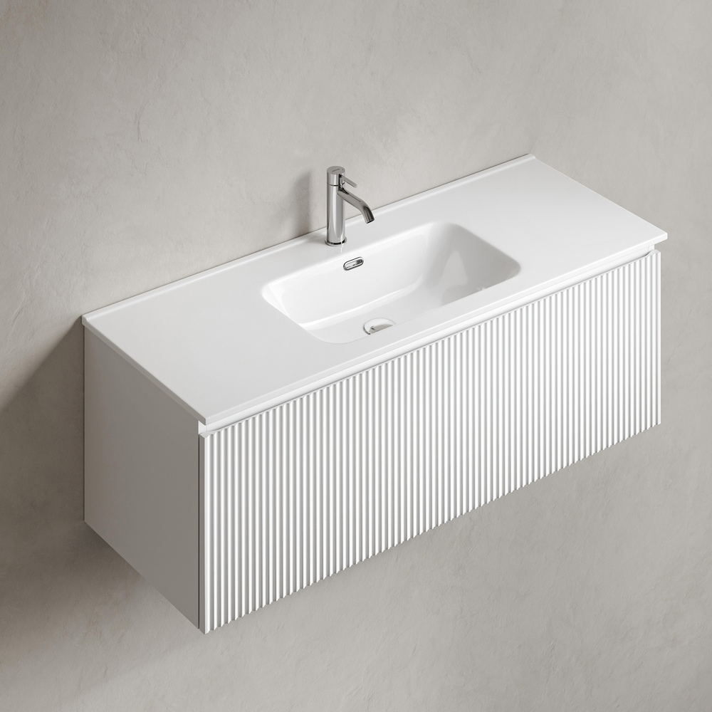 Тумба подвесная Sancos Snob R 1.0 с одним ящиком 1195х445х406, Bianco, SNR1.0120W, арт. SNR1.0120W