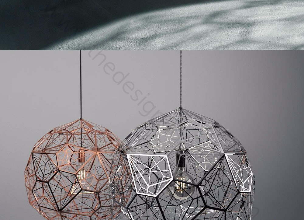 Pendant design lamp  Etch Web by Tom Dixon (Bronze)