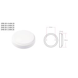 Светильник ЖКХ светодиодный ЭРА SPB-301-0-4K-20 IP40 20Вт 4000К D180 круг накладной | Светильники ЖКХ IP40 и IP44