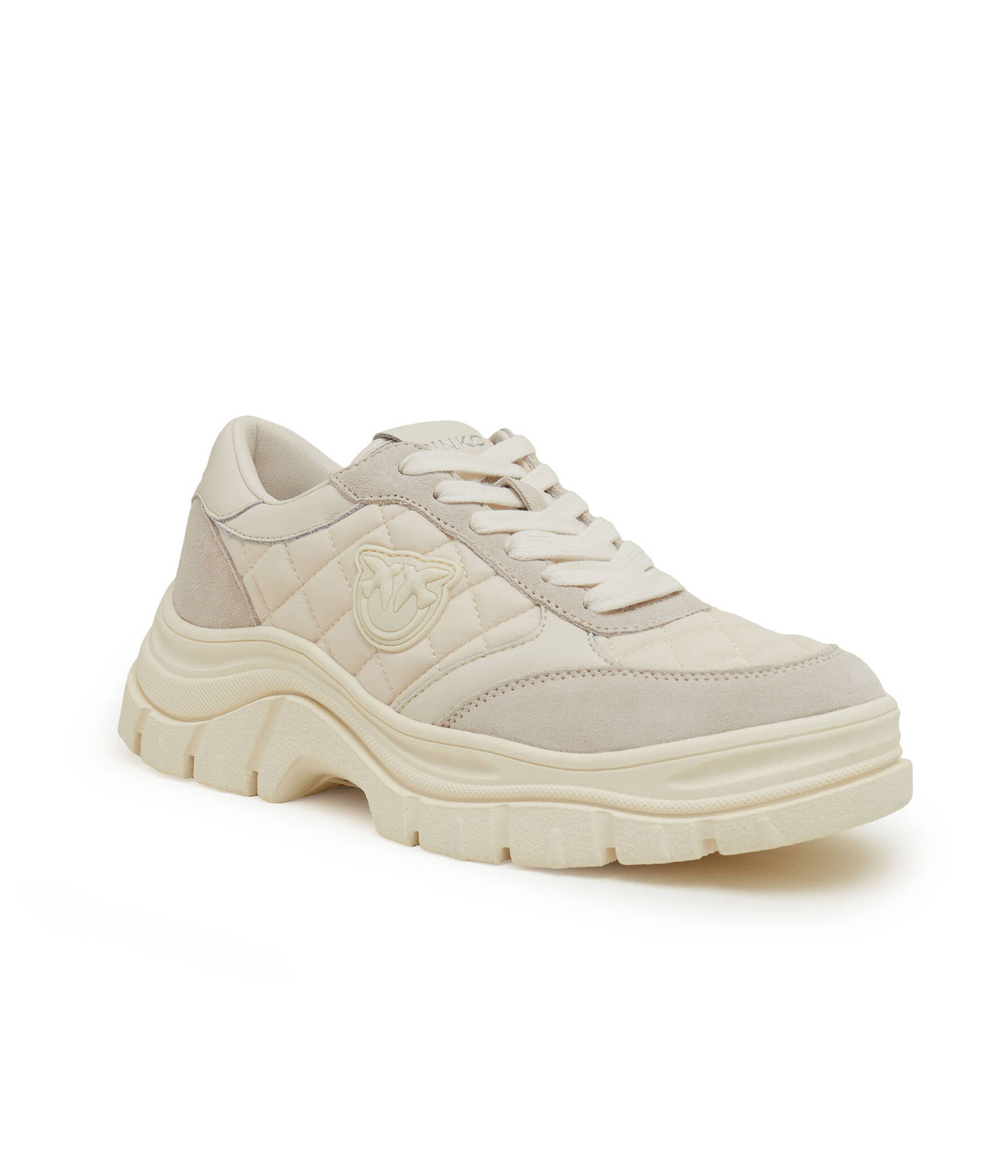 Кожаные кроссовки memphis sneaker suede/pelle vi Pinko - бежевый(101620 A12L)