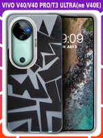 Дизайнерский чехол из пластика для VIVO V40 / V40 PRO / T3 ULTRA с усиленной защитой камеры и глянцем