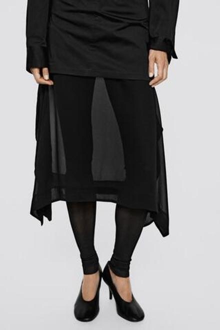 Massimo Dutti Легинсы из 100% шелка - Limited Edition, черный