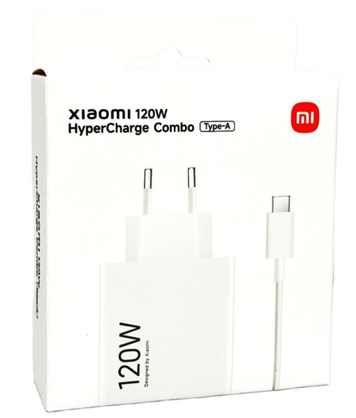 Сетевое зарядное устройство Xiaomi MI 1USB 120W MDY-14-EE с кабелем Type-C белое