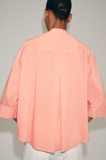 Асимметричная рубашка в полоску — ZW COLLECTION — ZARA