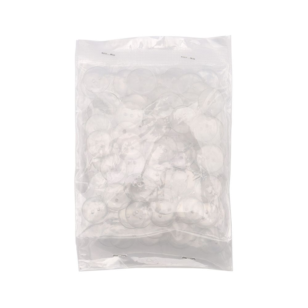 Пуговицы 2 прокола 28L=18 мм, (clear (прозрачный)), CX-K-22, 144 шт