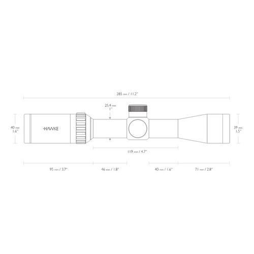 Оптический прицел Hawke Vantage IR 2-7x32 IR (Mil Dot) (азотозаполненный)  14209