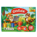 Гуашь 12 цветов 10 мл (Creativiki)