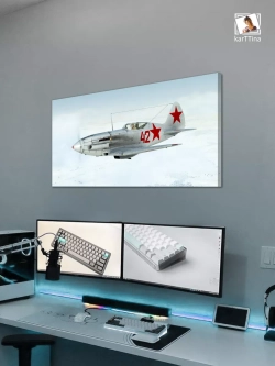Картина на стену "Миг-3", 80х40 см