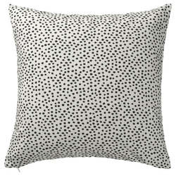 IKEA BJÖRKGRÅMAL  (ИКЕА БЙЁРКГРОМАЛ)  -  Наволочка - белый/чёрный 50x50 см