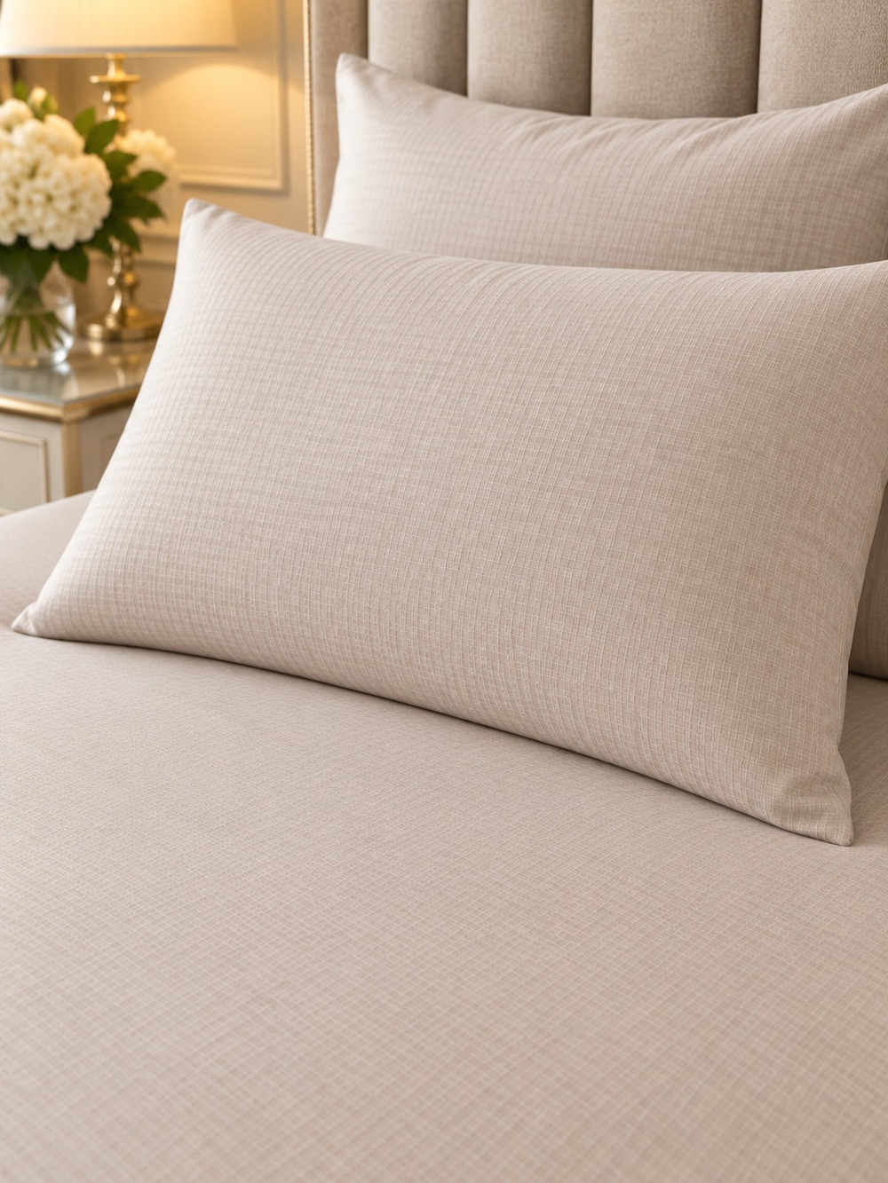 Gelin Home КПБ 6 пр. SILA каменный цвет пододеяльник 200*220, простынь 240*260, наволочки 50*70 2шт, декоративные наволочки 50*70 2шт GLNN573 — фото 4