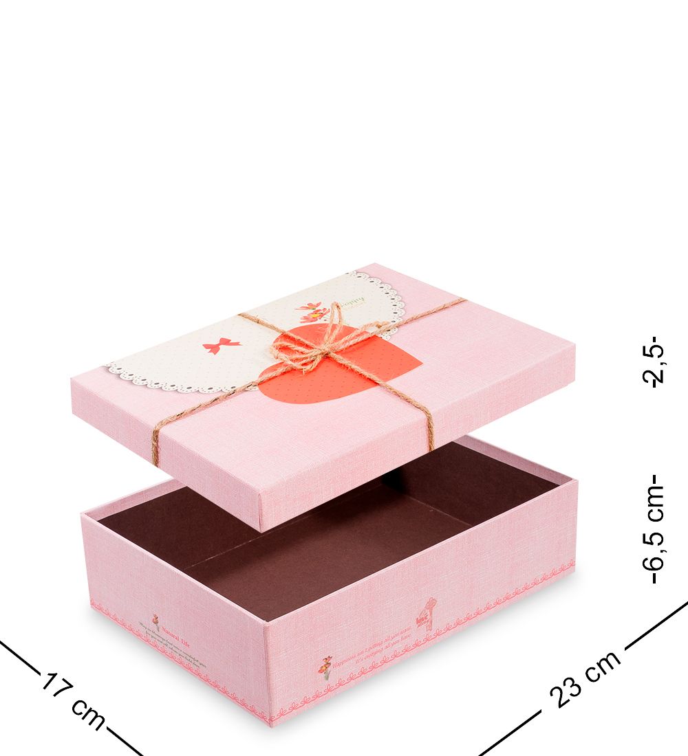Packing Symphony WF-21-B Набор коробок из 3шт «Прямоугольник» цв.розовый