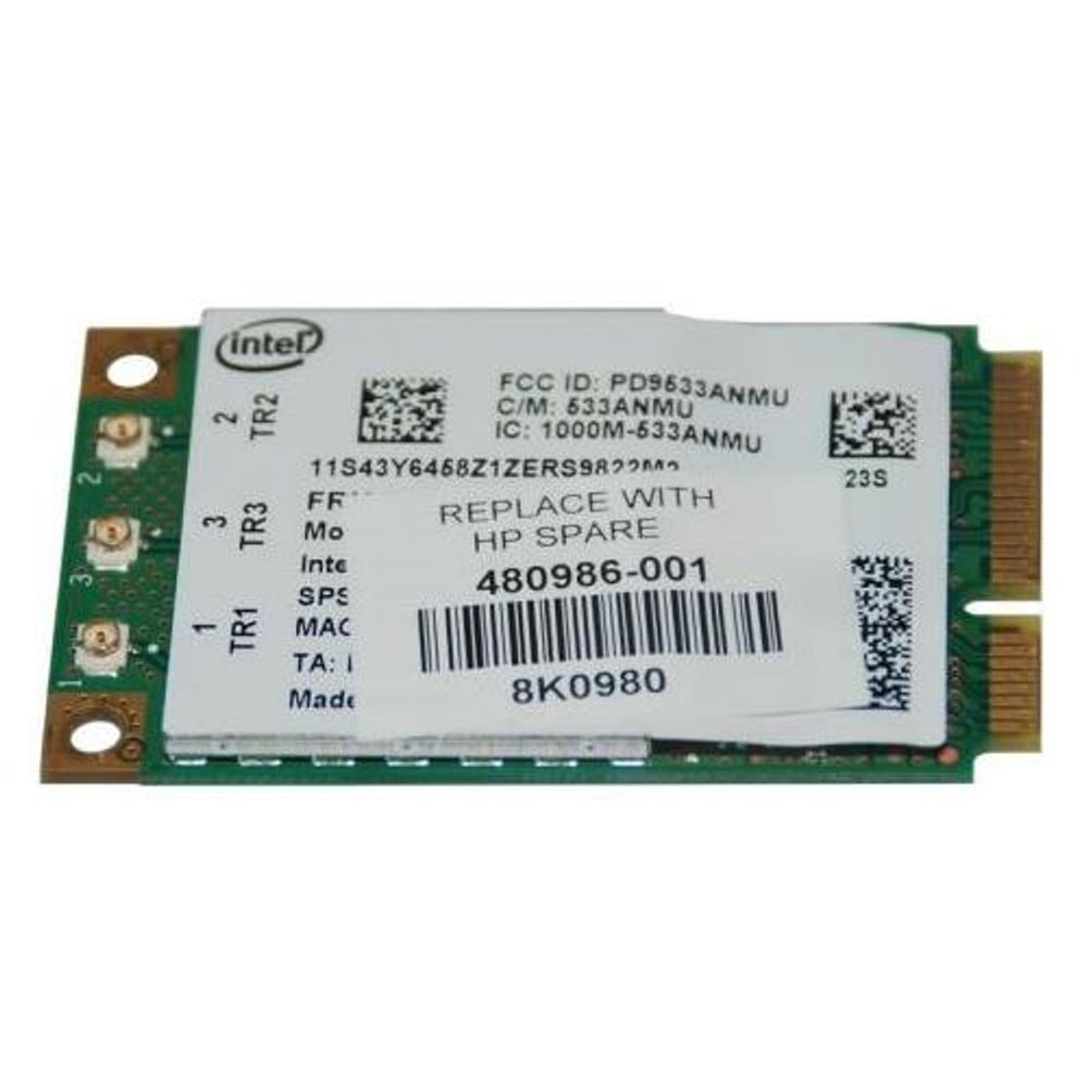 Модем HP WiFi Card Mini-PCIe 802.11 a/b/g/n 480986-001