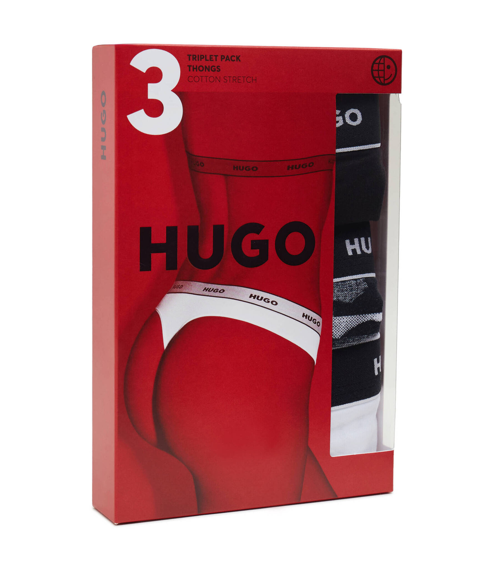 Стринги 3 пары DESIGN Hugo Bodywear - черный(50495870)
