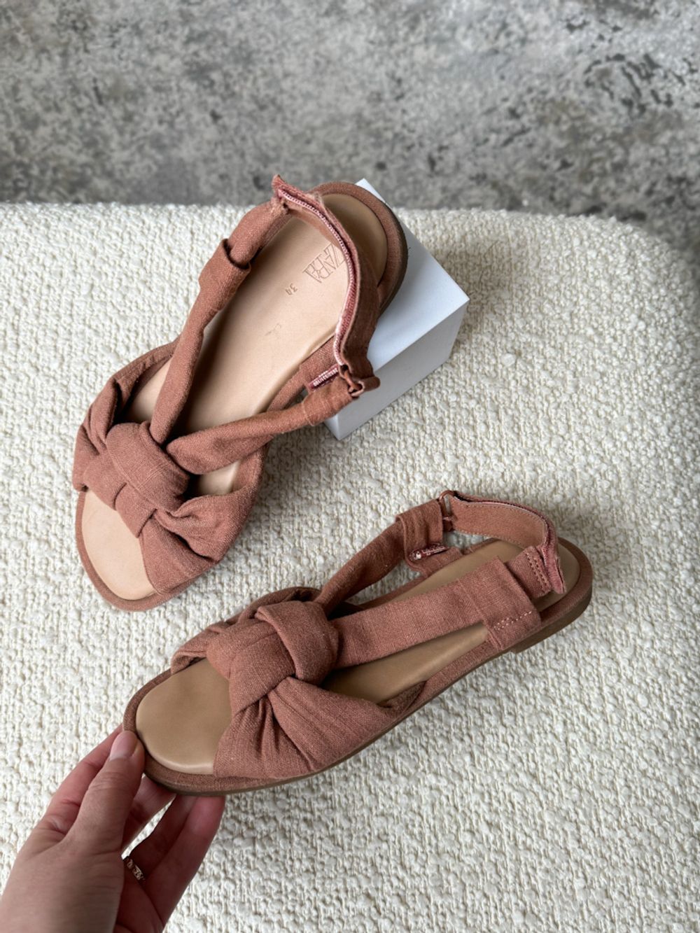 Текстильные босоножки Zara, 34,5