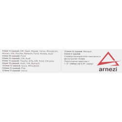 Набор съемников масляных фильтров, 30 предметов в кейсе ARNEZI R7402031