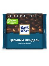Шоколад тёмный Ritter Sport Цельный миндаль 100 г