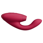 Бордовый вибратор 20,3см с вакуумным стимулятором Womanizer Duo 2 Bordeaux WZ142SG7