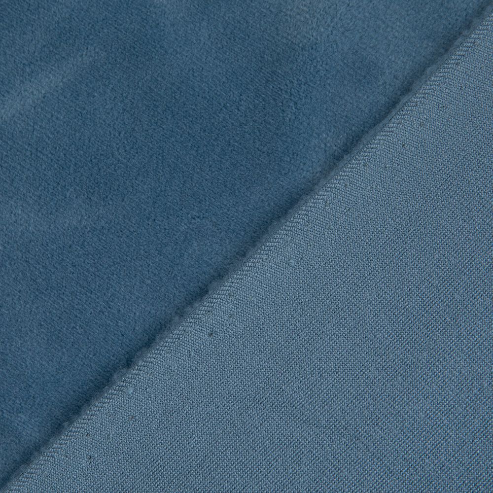 Велюр 240 г/м², 185 см / 5 метров, джинс/jeans, Gamma VELR