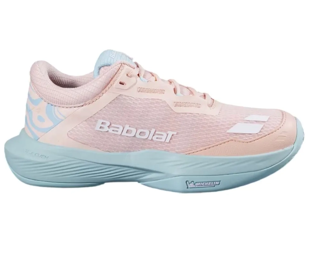 Женские теннисные кроссовки Babolat SFX 4 All Court - peach/blue
