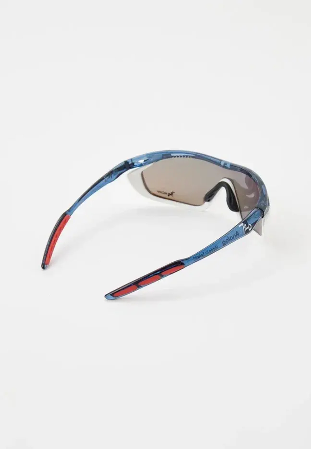 Спортивные очки с диоптриями 720armour Analog Pro / Translucent Midnight Blue Temple / Matte White Gasket / HC Red Black Lens
