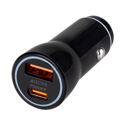 Адаптер 12/24 В 38 Вт USB Type-C PD черный Skyway