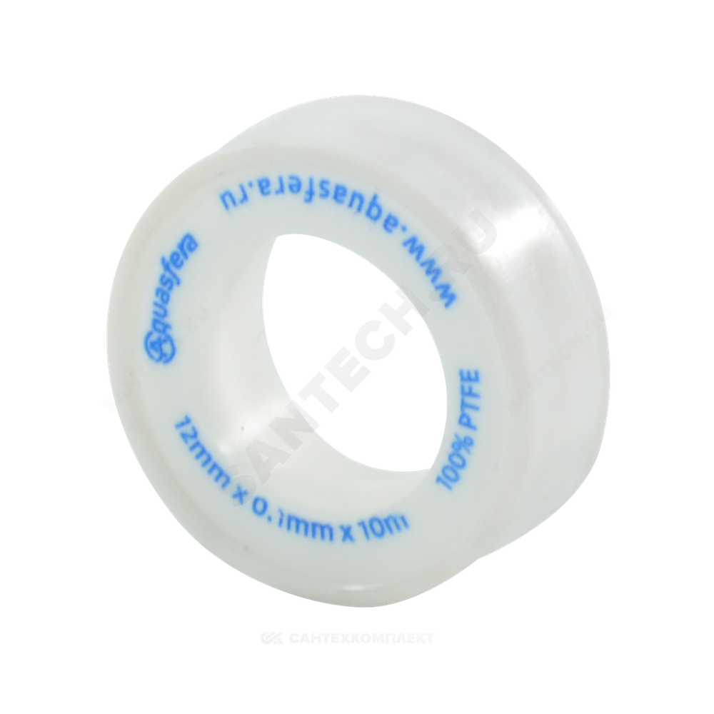 Лента ФУМ PTFE 6020 12ммх0,1ммх10м катушка среда: вода Aquasfera 6020-02