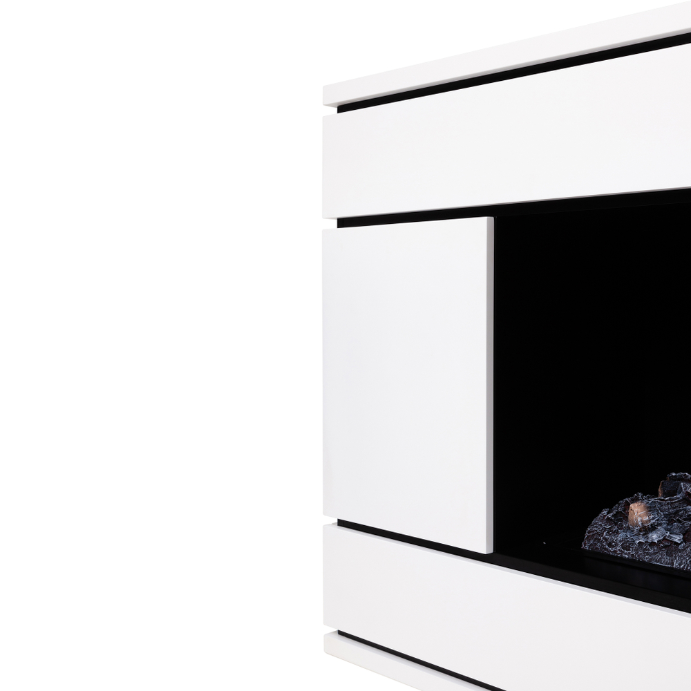 Каминокомплект Real Flame Vega CST1000 WT с очагом 3D Cassette 1000 Black Panel