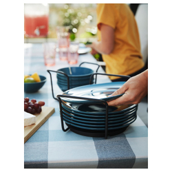 IKEA UPPDATERA  (ИКЕА УППДАТЕРА)  -  Держатель для тарелок - антрацит 19-31 см
