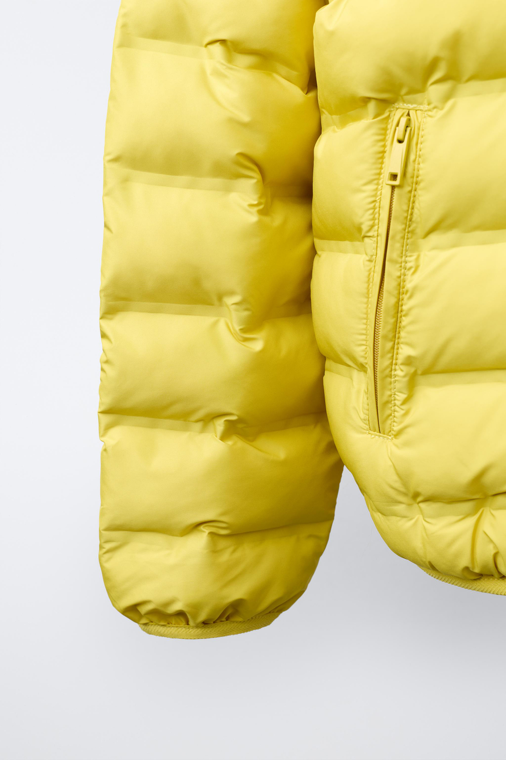 ZARA УЛЬТРАЛЕГКАЯ КУРТКА WATER REPELLENT, ЖЕЛТЫЙ