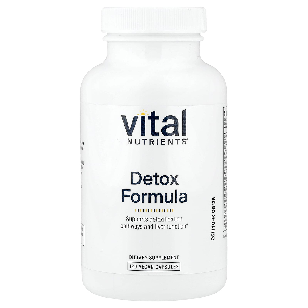 Vital Nutrients, Detox Formula, 120 веганских капсул