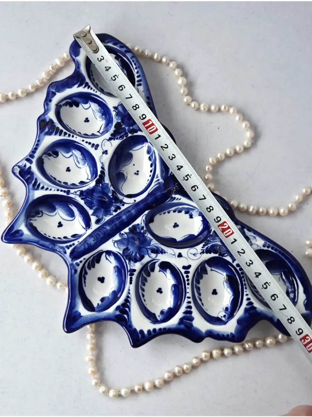 Блюдо для сервировки и подачи Гжель