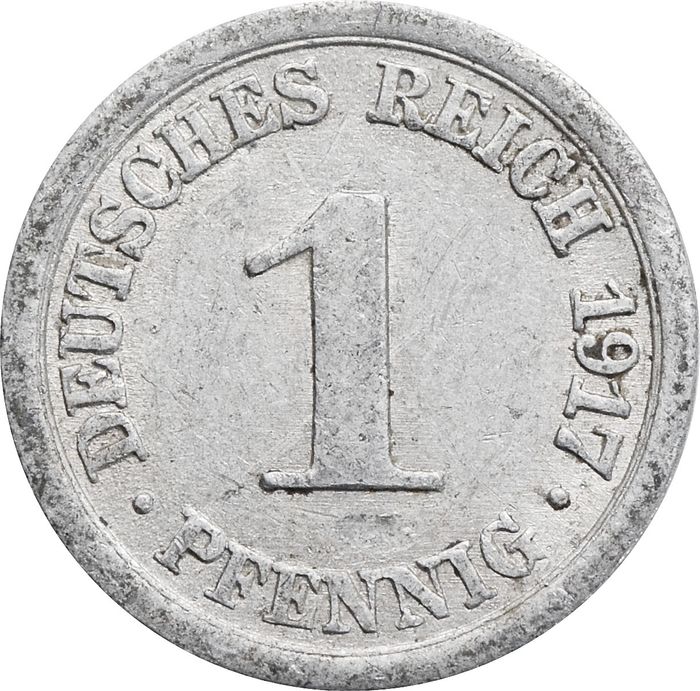 1 пфенниг 1917 Германия