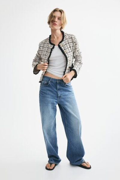 Жакет из букле с кисточками - H&M