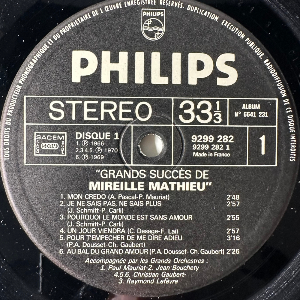 Mireille Mathieu ‎– Grands Succes De Mireille Mthieu “Mon Credo” 2LP (Франция 1975г.)