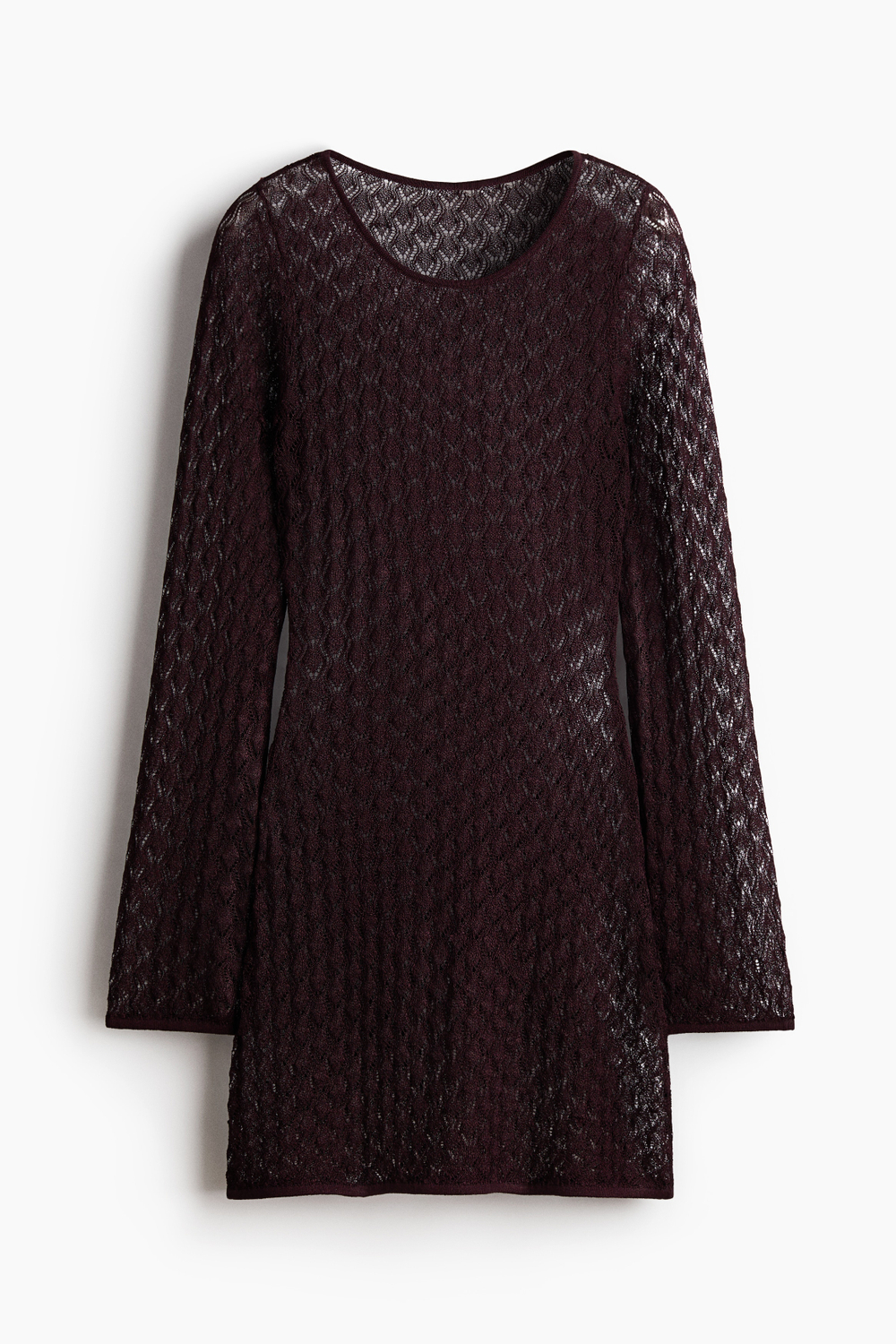 Ажурный блестящий вязаный топ - H&M