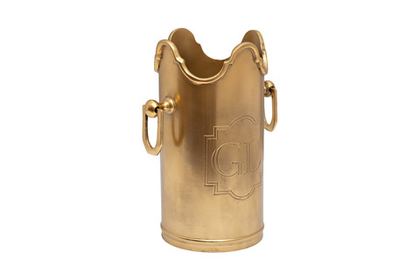 Ведро для шампанского 13x22.5см Garda Decor латунное золотое