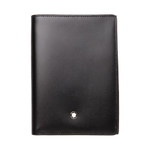 MONTBLANC Meisterstuck Bifold Cow Leather Wallet Men"s Black