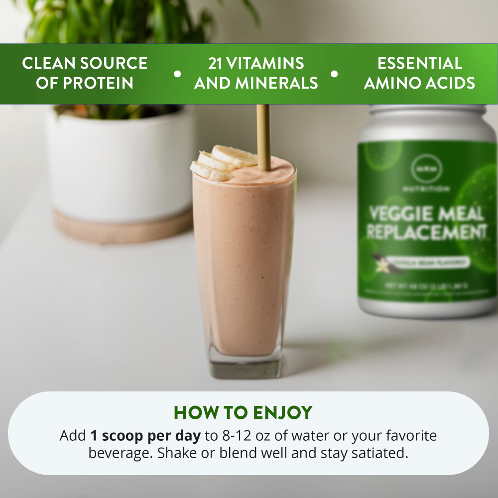 MRM Nutrition, Растительный заменитель питания, ваниль и бобы, 3 фунта (1361 г)